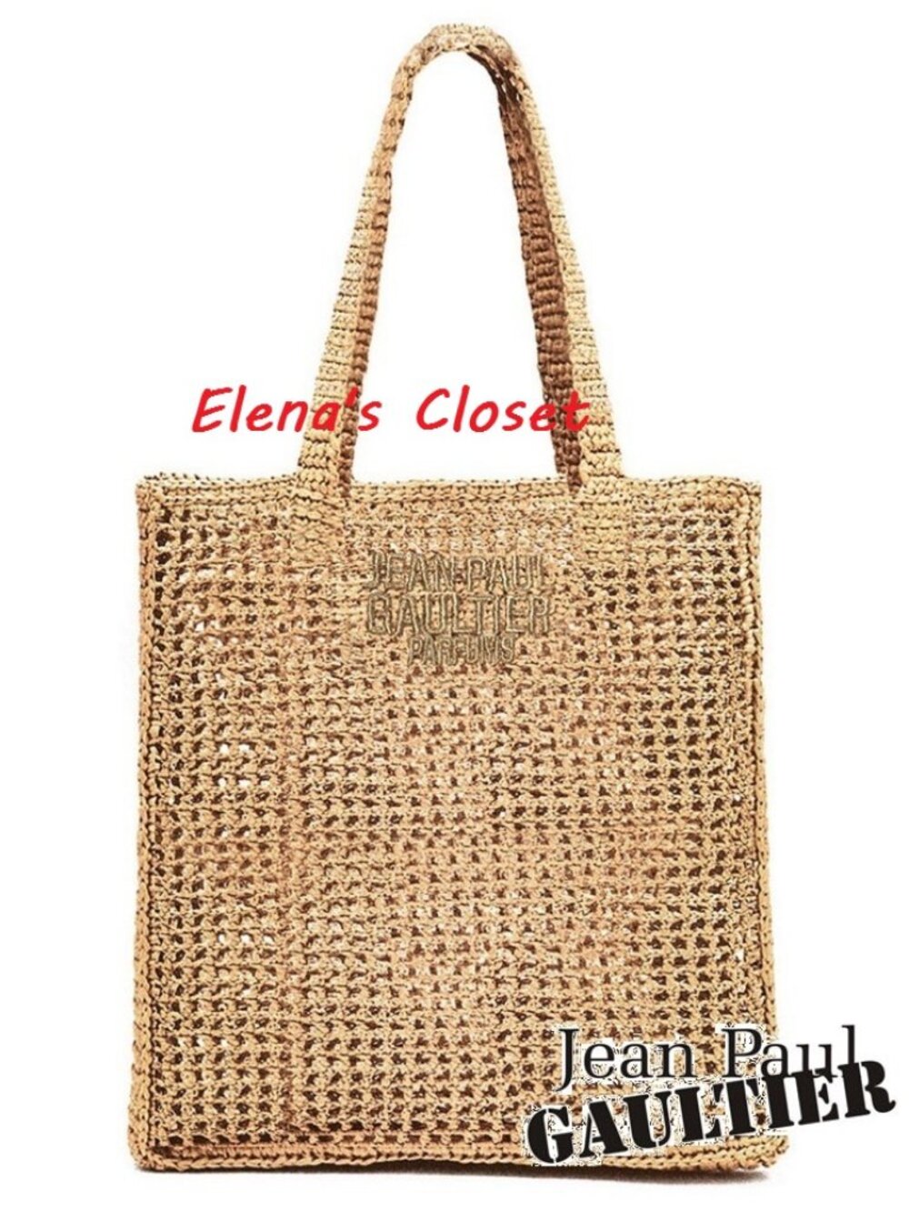 NEW ~ JEAN PAUL GAULTIER WOVEN TOTE